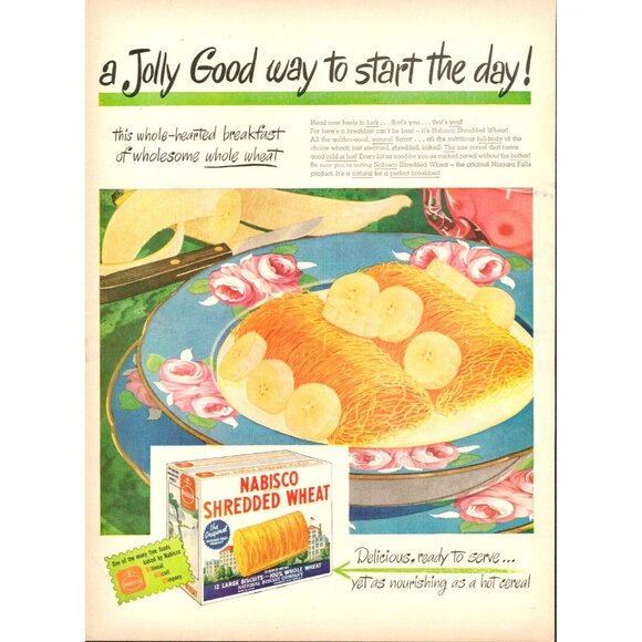 1946 Nabisco Shredded Wheat Vintage Print Ad (L7) - Picture 1 of 4
